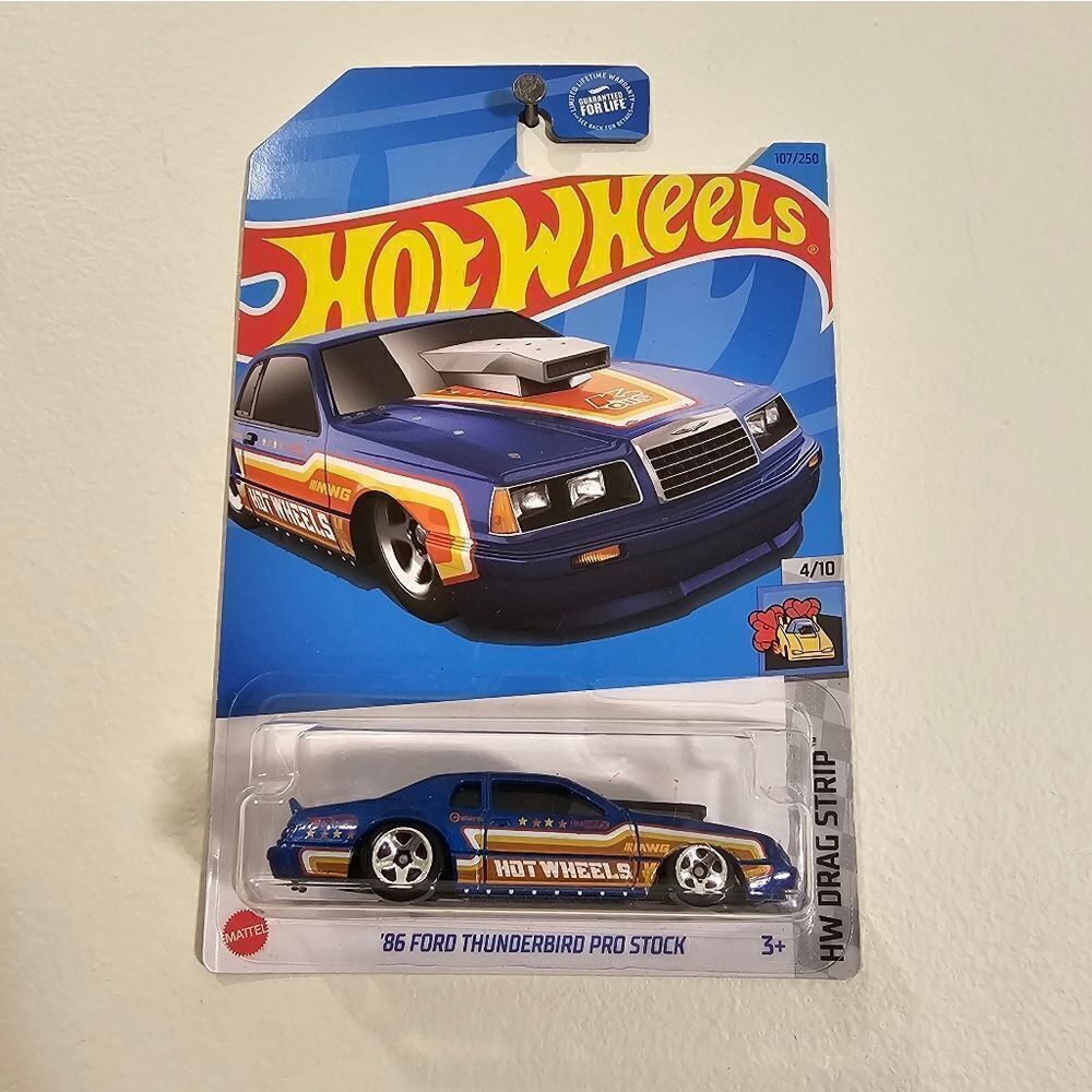 2023 Hot Wheels Blue 86 Ford Thunderbird Pro Stock